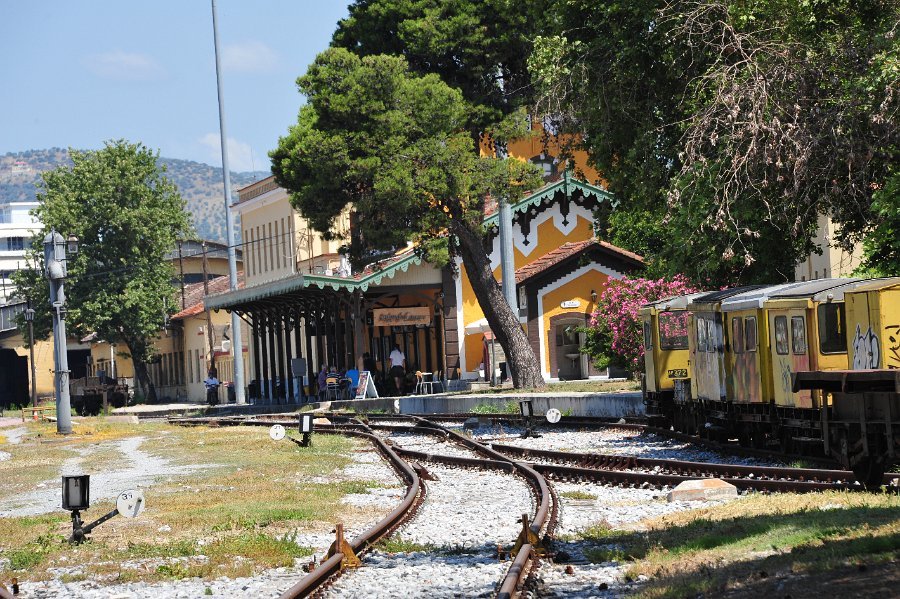 Dampflokomotiven und andere Hauptbahnhof Volos (17)